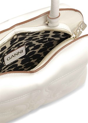 Butterfly top handle bag Egret A5210 Ganni 