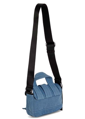 Recycled Tech mini satchel denim bag Denim A5460 Ganni