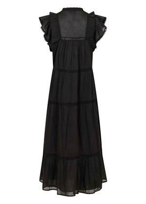 Ankita s voile kjole Sort Neo Noir 