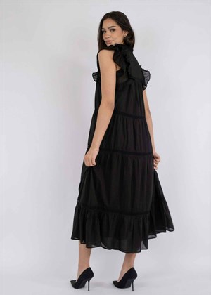 Ankita s voile kjole Sort Neo Noir 