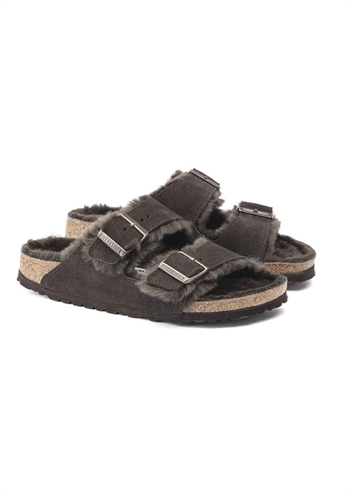 Arizona Shearling LEVE sandal Mocca Birkenstock 