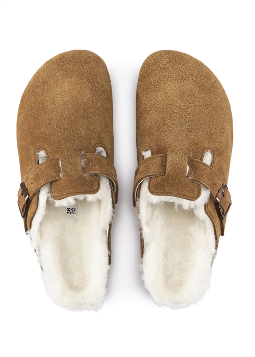 Boston Shearling LEVE sandal Mink Birkenstock 