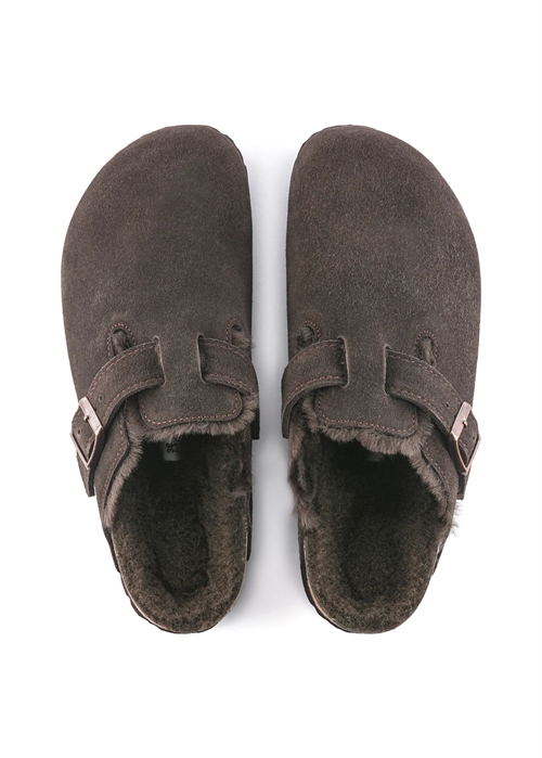 Boston Shearling LEVE sandal Mocca Birkenstock 