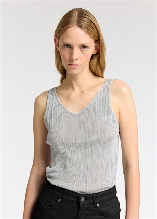 Dagni sl knit top Silver Metallic Selected Femme