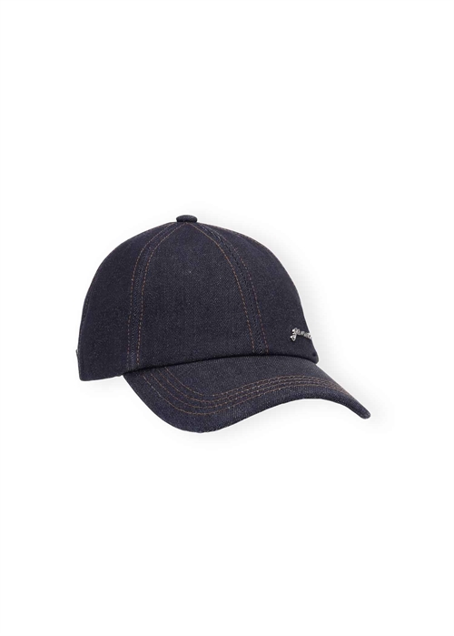 Signature denim cap Dark Navy A6196 Ganni 