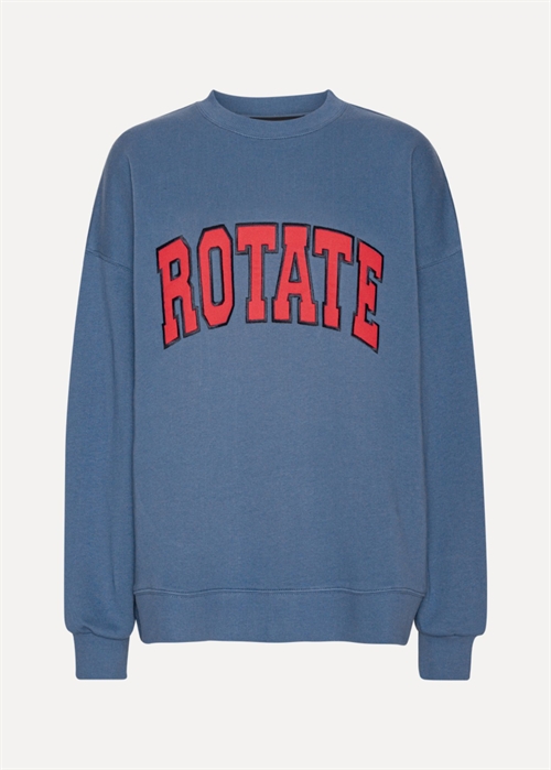 Iris Heavy crewneck sweat Blue Horizon ROTATE SUNDAY