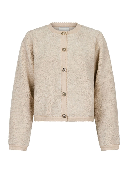 Limo fluffy knit cardigan Sand Neo Noir 