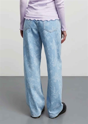 Christel art denim jeans Light Denim/Flower Aop Mads Nørgaard 