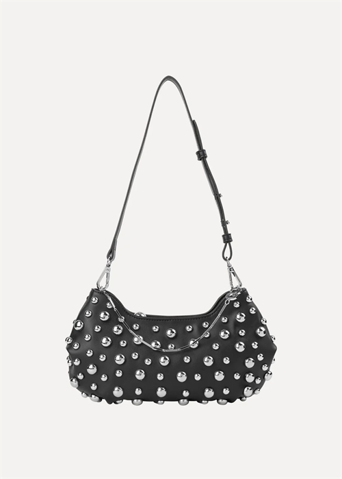 Signature Studded satchel bag Black Stine Goya 