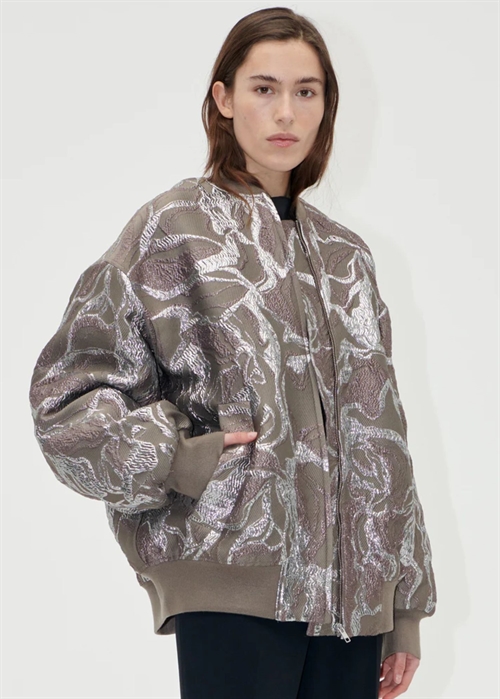 Volominous bomber jakke Abstract Foliage Stine Goya 