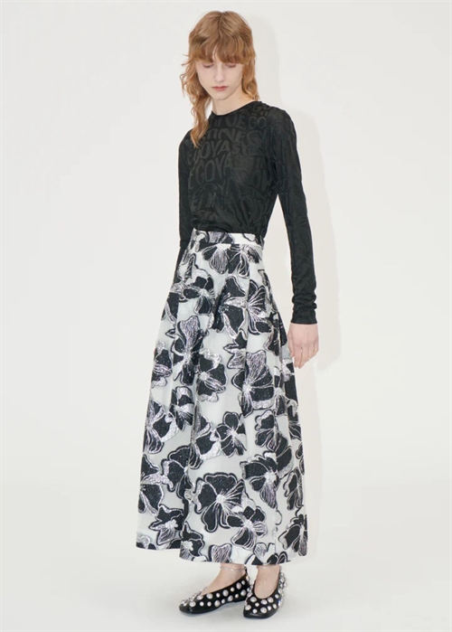 Voluminous midi skirt Anemone Jacquard Stine Goya 