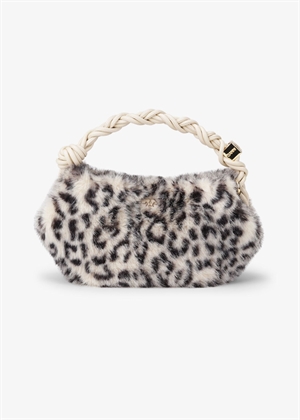 Ganni bou bag mini fur print Leopard A6459 Ganni 