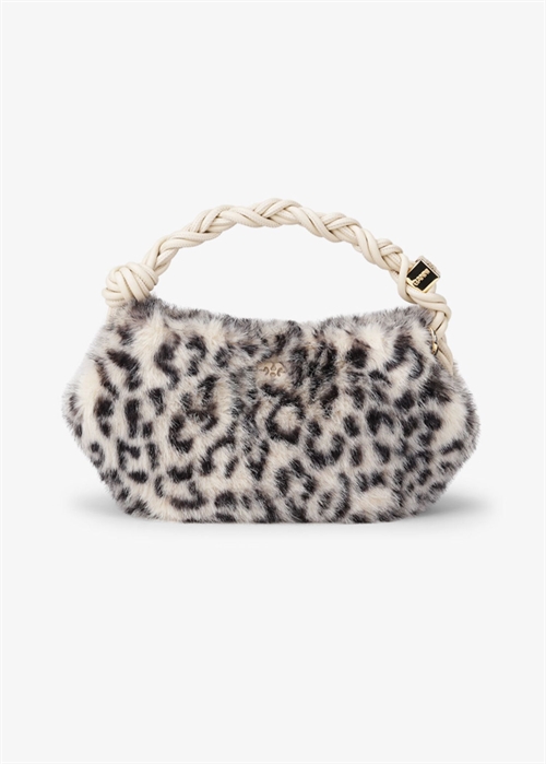 Ganni bou bag mini fur print Leopard A6459 Ganni 