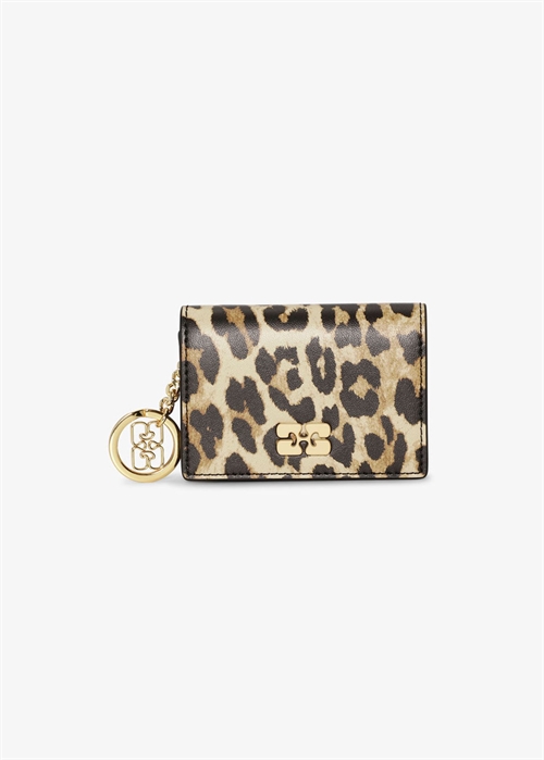 Ganni Bou kortholder with flap print Leopard A6545 Ganni 