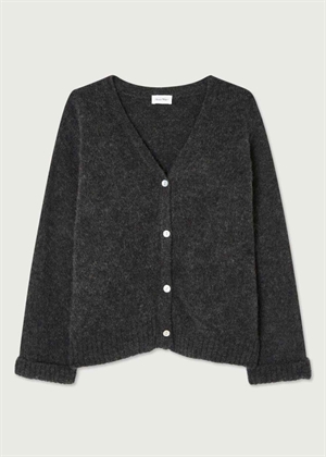 East strik cardigan Charcoal Melange American Vintage 