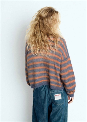 Nenybay cardigan Tornado/Orange Stripe melange American Vintage 