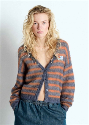 Nenybay cardigan Tornado/Orange Stripe melange American Vintage 