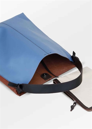 Glossy Mae bag Blue/Brown Becksøndergaard 