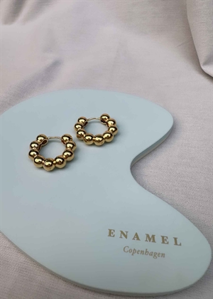 Ball chunky hoops Forgyldt Enamel 