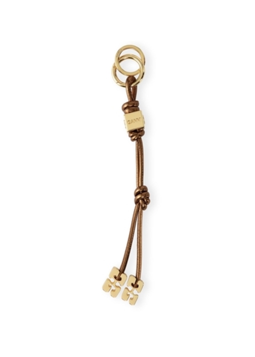 Ganni Bou Keyring Metallic Bronze A6258 Ganni 