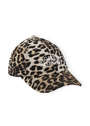 Print cap Leopard A5312 Ganni 