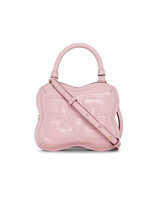 Butterfly small crossbody bag Powder A5925 Ganni 