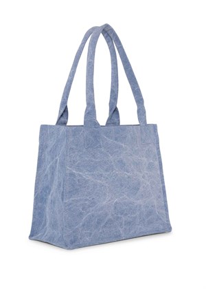 Large Easy washed shopper Light Blue Washed A5969 Ganni