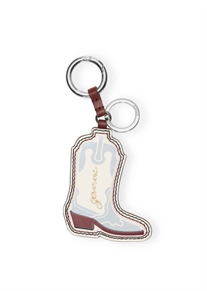 Western boot keyring Icy Blue A6408 Ganni 