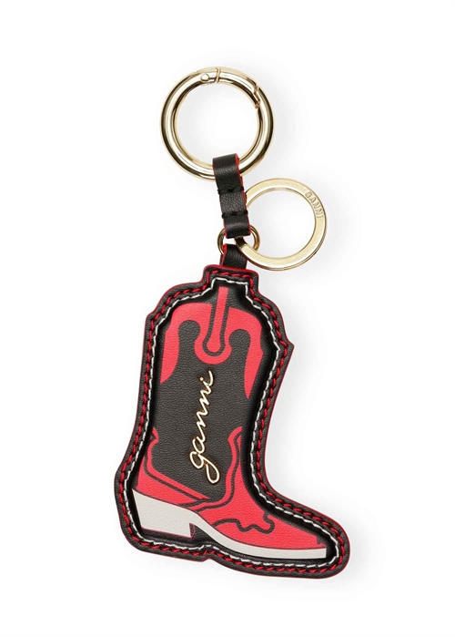 Western boot keyring Racing Red A6409 Ganni 