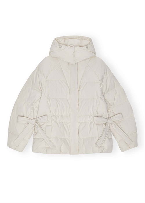 Tech seersucker oversized puffer jakke Tofu F9690 Ganni 