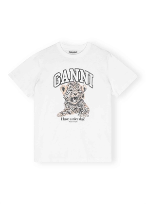 Leopard tee Leopard T4124 Ganni 