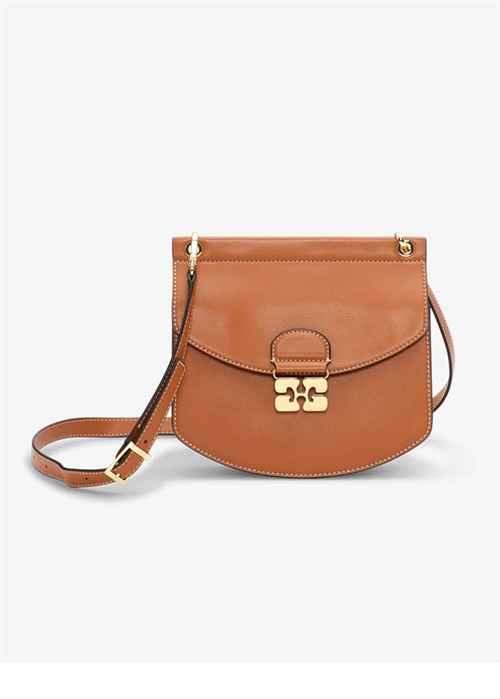 Apo-G small bag Caramel Café A6448 Ganni 