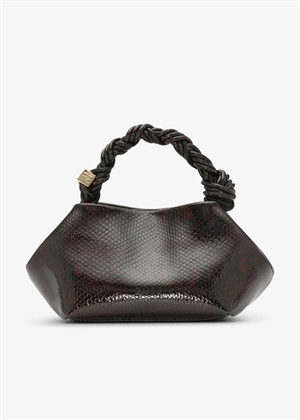 Bou small snake bag Dark Burgundy A6457 Ganni 