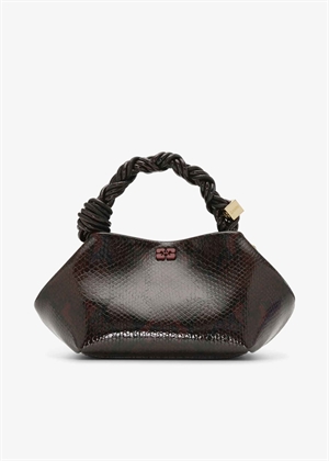 Bou small snake bag Dark Burgundy A6457 Ganni 