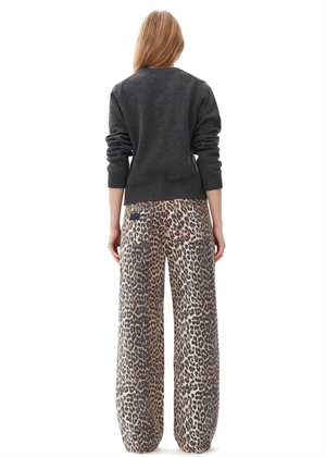 Print denim Izey jeans Leopard J1527 Ganni 