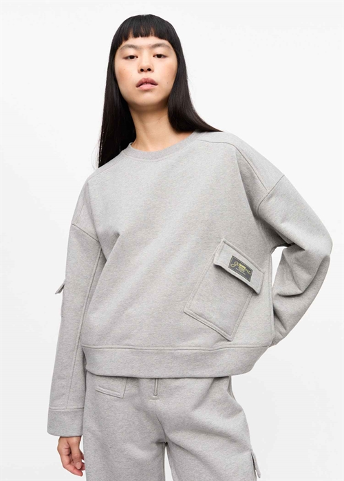 Heavy Terry drop shoulder sweat Paloma Melange T4141 Ganni 