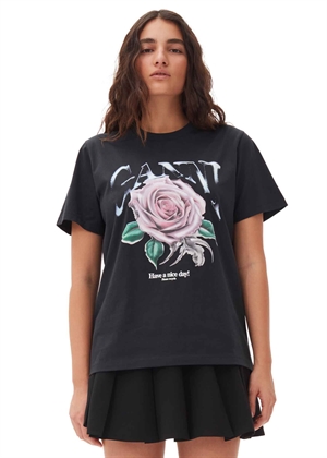 Rose Relaxed tee Phantom t4002 Ganni