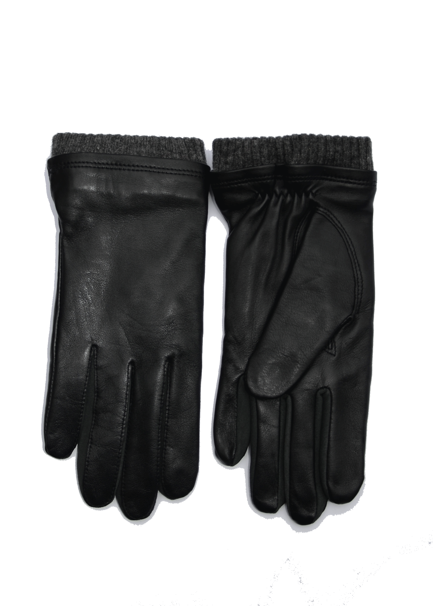 afspejle Mars Calamity Dessie Sort Lammeskind Handske med strik foer / Køb gaucho Skind Handsker  Online