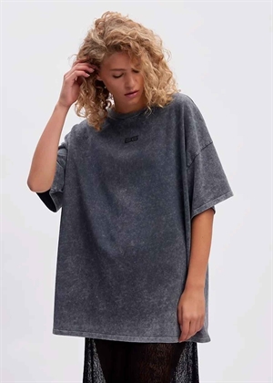 Jio oversize tee Dark Grey Washed Gestuz 