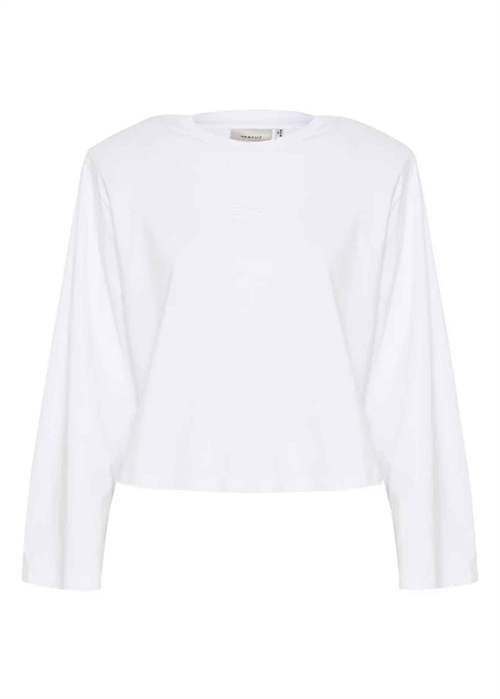 Sami ls tee Bright White Gestuz 