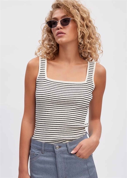 Stina top Afterglow/Black Stripe Gestuz 