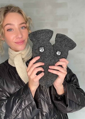 Basic wool mittens Charcoal Hestra