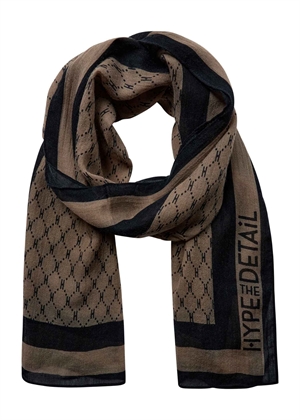 Hype The Detail scarf W/Logo Beige/Black 