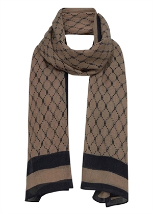 Hype The Detail scarf W/Logo Beige/Black 