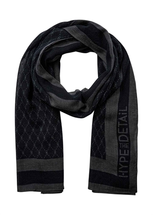 Hype The Detail Scarf W/Logo Black/Grey