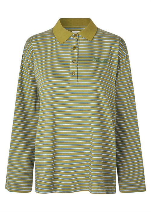 Jeanni polo bluse Green Polo Stripe Baum Und Pferdgarten 