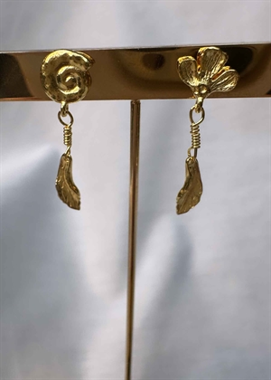 Carmel earrings Forgyldt Maanesten 