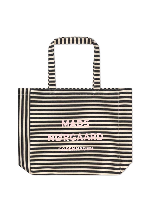 Athene AOP shopper Black Stripe Mads Nørgaard 