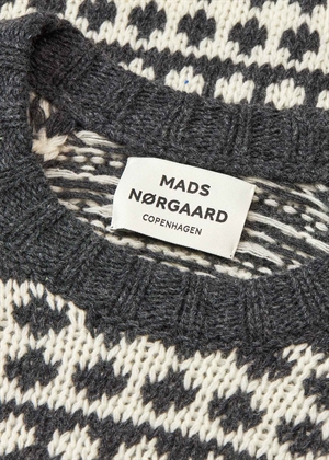 Kilian Iceland recycled strik Dark Grey Melange/Winter Mads Nørgaard 