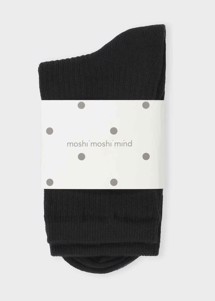 Story rib socks Sort Moshi Moshi 